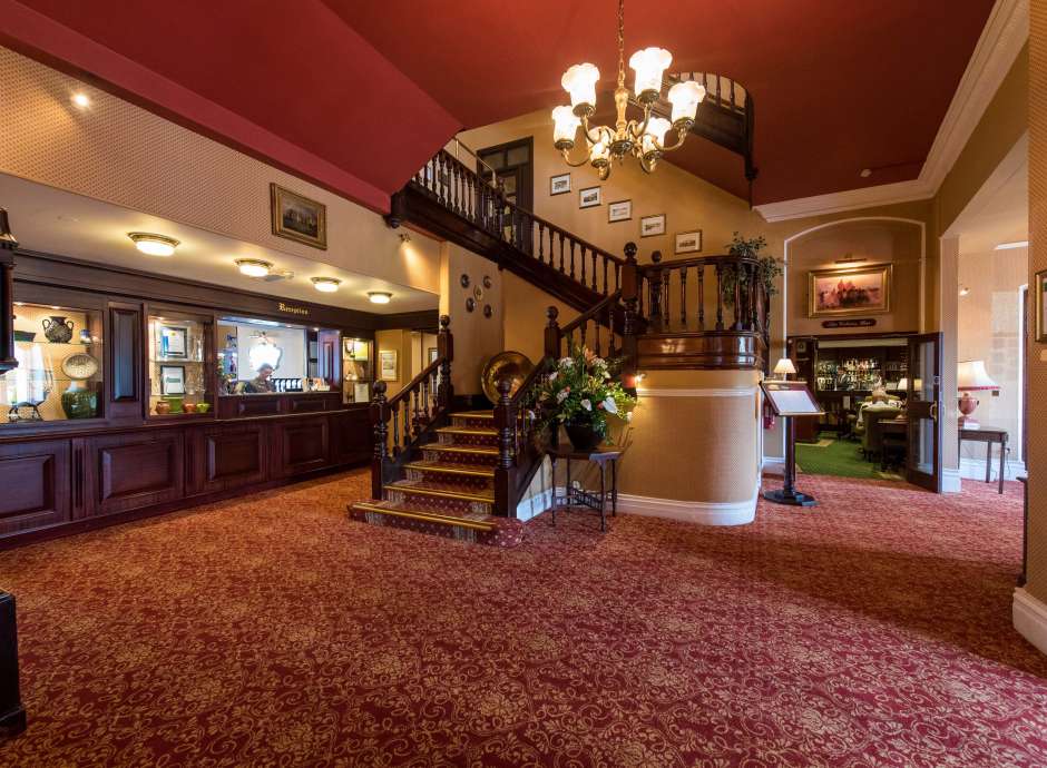 Imperial Hotel Entrance Foyer and Staircase