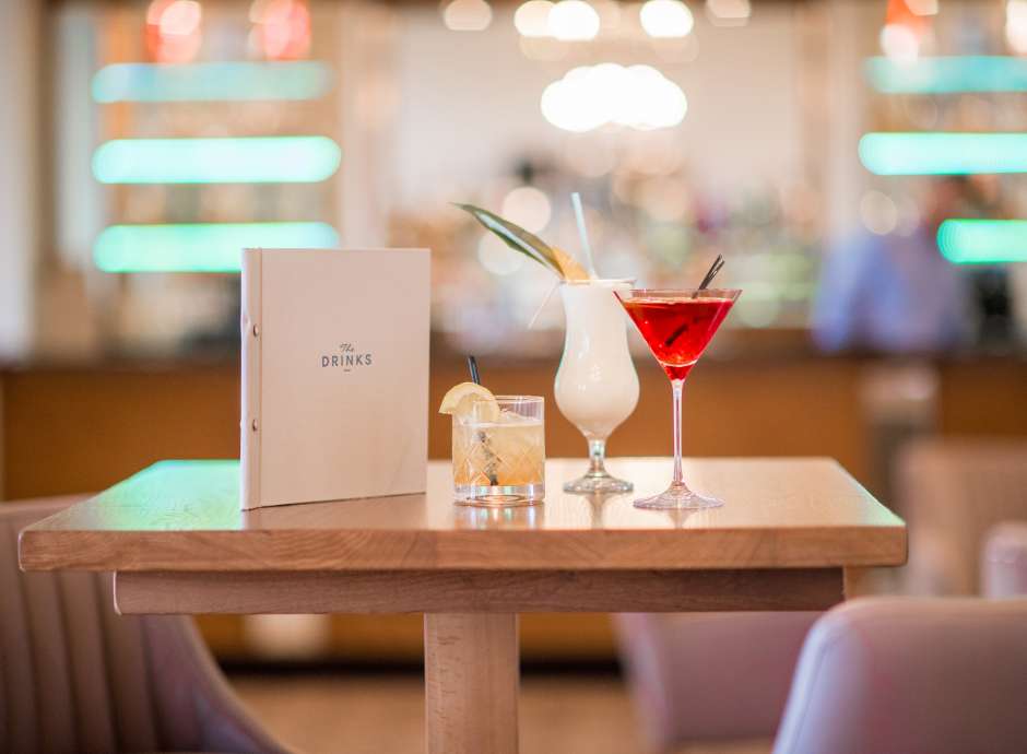 cocktails in new bar at duchy
