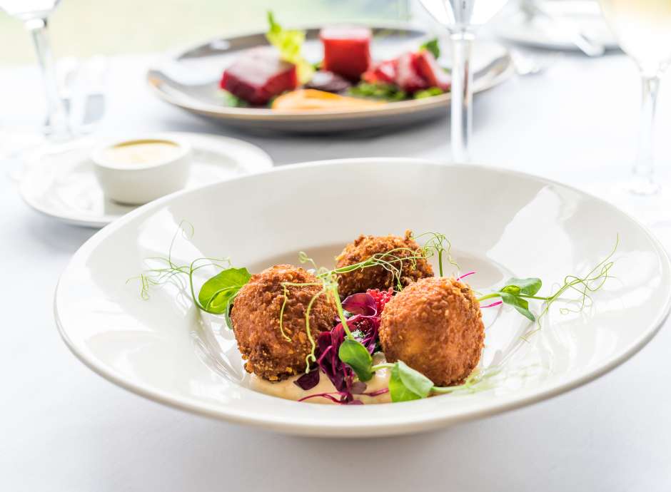 barnstaple hotel brasserie salmon and chive fish cakes