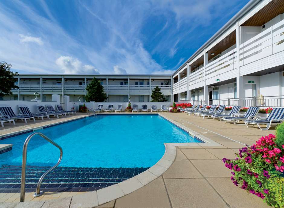 Outdoor pool at The Barnstaple Hotel