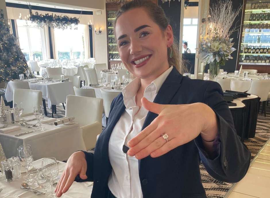 Rose at Carlyon Bay Hotel showing ring 