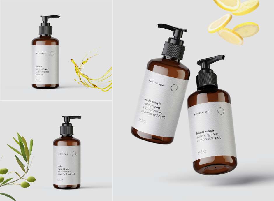 Stills of Source Spa products