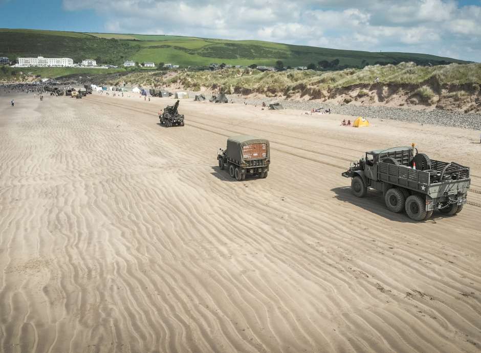 D Day at Saunton Sands Beach