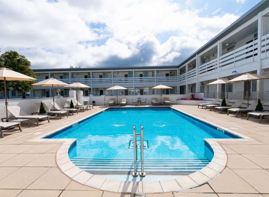 Outdoor pool at The Barnstaple Hotel 