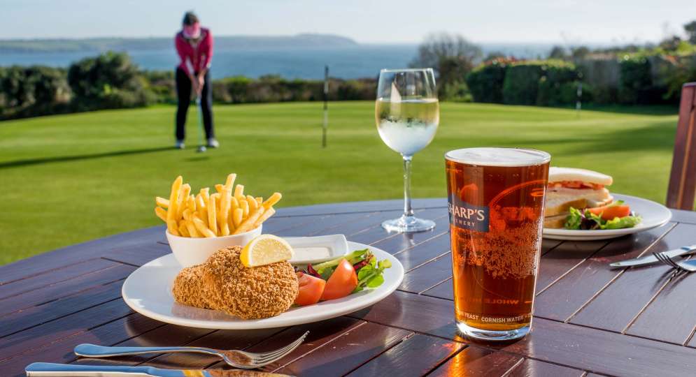 Carlyon Bay Hotel Dining by the Putting Green